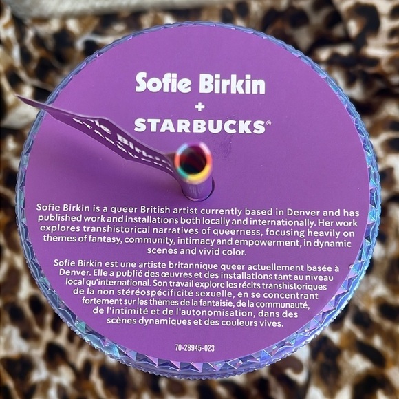 Brand New Starbucks x Sofie Birkin Iridescent Rainbow Studded 24oz Venti Tumbler - Picture 10 of 16